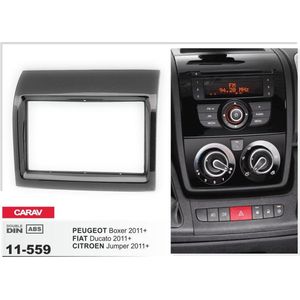 2-DIN PEUGEOT Boxer 2011+ / FIAT Ducato 2011+ / CITROEN Jumper 2011+  (Piano black) inbouwpaneel Audiovolt 11-559