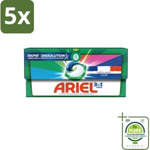 5 x Ariel Color - Wasmiddelcapsules - 3in1 Pods - Gekleurde Was - 19 Wasbeurten - Grootverpakking - Wasmiddel Capsules - Wascapsules - Ariel - Gekleurde Was - Vlekken Verwijderen
