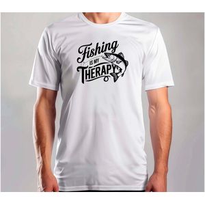 Fishing is My Therapy - T Shirt - BestDad - SuperDad - DadLife - ProudDad - BestePapa - SuperPapa - PapaLeven - TrotsePapa