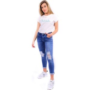 Oohlala t-shirt | Shirt dames | Basic | Oohlala | Trendy | Kleur Blauw | Maat One size