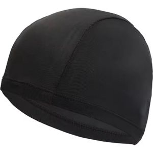 Premium Badmuts - Douchemuts - Unisex - Zwemmuts Lang Haar - Waterdicht - Omtrek 50-64 cm - Zwemmen - Zwart