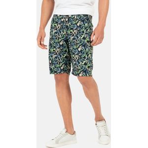 camel active Regular Fit Chino short met allover-print - Maat menswear-44IN - Veelkleurig