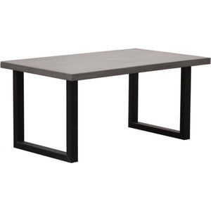 Eettafel betonlook - 240 x 100 cm - Bladdikte 5 cm - U-poot