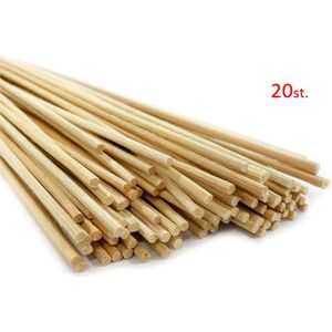 Luxe Losse Geurstokjes - 20 Stuks -Bruin Vezel - 25cmx3mm - Losse geurstokjes - Geurverspreiders - Navulling Geurstokjes.