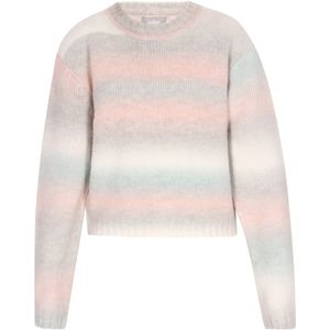 Usha - Gebreide Trui - Lichtblauw - Ronde Hals - Lange Mouw