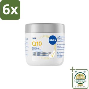 NIVEA – Bodycrème – Q10 Verstevigend + Verjongend – 400 ml - Voordeelverpakking - 6 stuks - Jeugdige huid - Huidverlies