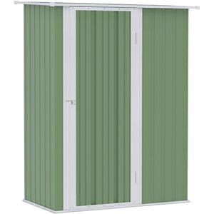 Stalen Gereedschapsschuur Tuinkast / Balkonkast 84x142x189 cm - Grijs