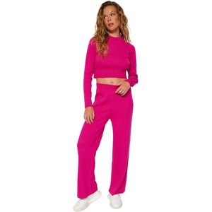 Trendyol Ecru Cropped Basisgebreide Onder-Topset Twoaw24Au00024