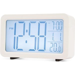 Moderne Digitale Wekker met Groot LCD-Display en Superbrite Verlichting