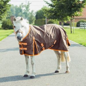 Horze regendeken Lucky - rugmaat 85 (onderlengte ca 115cm) - bruin