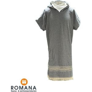 Romana Products Unisex Poncho - Badponcho - Surfponcho - Modieuze Poncho - Licht Blauw - Maat L/XL