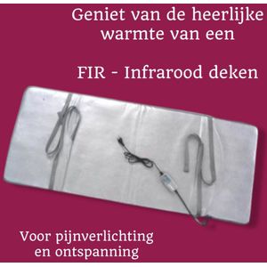 Anpan - M- Infrarood deken - infrarood mat - infrarood stoeldeken - 60x150 cm - infrarood therapie- warmte deken - Met superieure FIR ver-infrarood straling - Timer en temperatuur regeling - pijnverlichting en ontspanning.