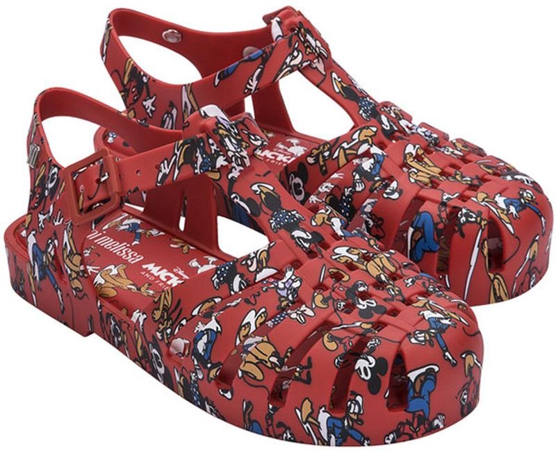 Melissa Mini Possession Print + Mickey And Friends Sandalen