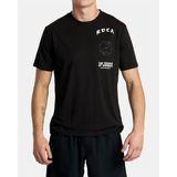 Rvca - VA Barb - T-shirt - Zwart - Korte Mouwen - Regular Fit