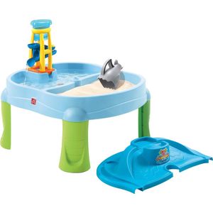 Step2 Splash & Scoop Bay Zand & Watertafel - Met Deksel en 5 accessoires - Waterspeelgoed voor kinderen - Activiteitentafel - Zandtafel voor de tuin / buiten