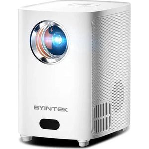 Byintek - X15 - Beamer - Projector Beamer - Mini Meamer - 1280x720dpi - 20W - DLP Automatische focus - met WiFi - 250 ANSI Lumens - Android 11.0 - Wit