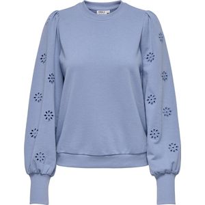 Carfemme - Sweatshirt - Regular Fit - Lange Mouwen - Geborduurd Detail