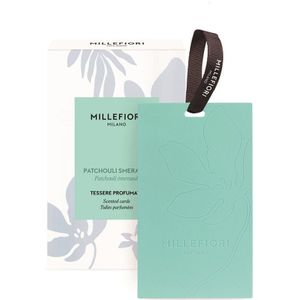 Millefiori - Laundry - Geurkaarten - Patchouli Smeraldo - 3 stuks - Kast Parfum - Voor In De Kledingkast
