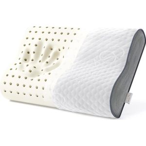 Ergonomisch nekkussen van traagschuim - 40 x 60 cm - zijslaapkussen voor nekpijn en migraine hoofdkussen nekklachten