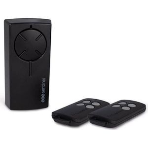 SCS SENTINEL universele radio-ontvangerkit - 12/24V - Met 2 afstandsbediening, grijze knop - RadioGate Kit
