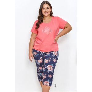 Taro Short Pyjama - met 3/4 broek - Joyce - 100% Katoen. Maat XXL.