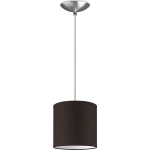 Home Sweet Home hanglamp Bling - verlichtingspendel Basic inclusief lampenkap - lampenkap 16/16/15cm - pendel lengte 100 cm - geschikt voor E27 LED lamp - chocolade