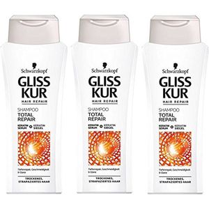 Gliss Kur Shampoo - Total Repair - 3 x 250 ml