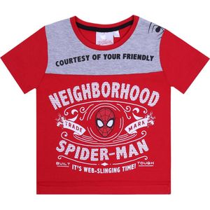 Rood-grijs jongens T-shirt Spider-Man