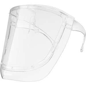 JeiibrZui Gezichtsscherm - Beschermend Scherm - Superbeschermend Tegen Vloeistofspatten en Anticondens Ontwerp - 1 Stuk - Transparant