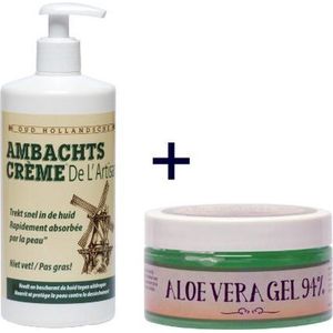 Ambachtskroon - Voordeelpack - Handcrème - 450ml - Aloë Vera Gel - 100ml