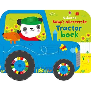 Baby's allereerste kartonboek met wielen 1 - Baby's allereerste tractor boek