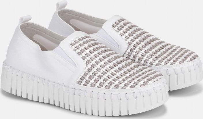 Ilse Jacobsen - TULIP3876 - Instappers - Beige - Platformzool 4 cm