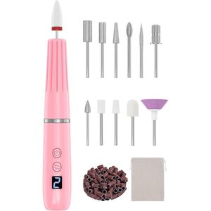 Nagelfrees Bitjes - Pedicureset Electrisch - Manicure Set - Roze