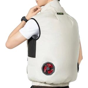Koelvest met 2 ventilatoren - Anti-hitte - Zomer - Bodywarmer - Airco - One size