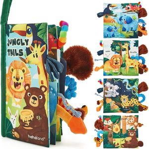 Baby Jungle Dierenstaart Boek | Zacht & Leerzaam Speelgoed voor Baby's 0-6 Maanden