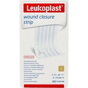 Leukoplast - Wondsluiting Strip - 3x75mm - 10 Stuks