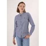 Felix Hardy - Geruit Overhemd - Navy - 100% Katoen Dames