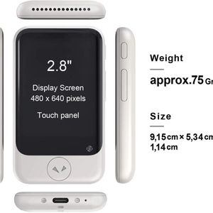 Equivera Vertaalcomputer met Spraak - Vertaal Apparaat - Translator - Slimme Vertaler - Instant Vertaling - Vertaal 130+ Talen