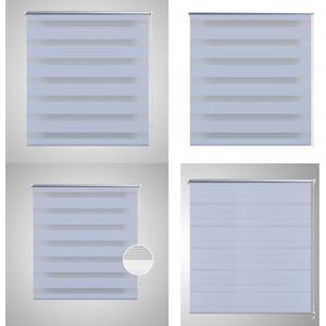 Duo Rolgordijn 90x150cm Wit - Vitrage - Vitrages - Dubbel Rolgordijn - Dubbele Rolgordijnen