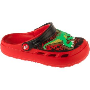 Skechers Foamies: Swifters - T-Rex-Brights, voor een jongen, Rood, Slippers, maat: 30