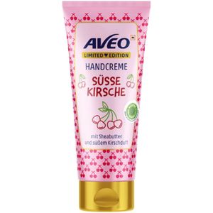 AVEO Handcrème Süße Kirsche - 100 ml | Sheabutter Handcrème - Kersengeur - Limited Edition - Verzorgende Handcrème