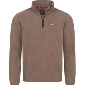 Fleecetrui voor heren, herfst en winter, microfleece sweatshirt met halve ritssluiting