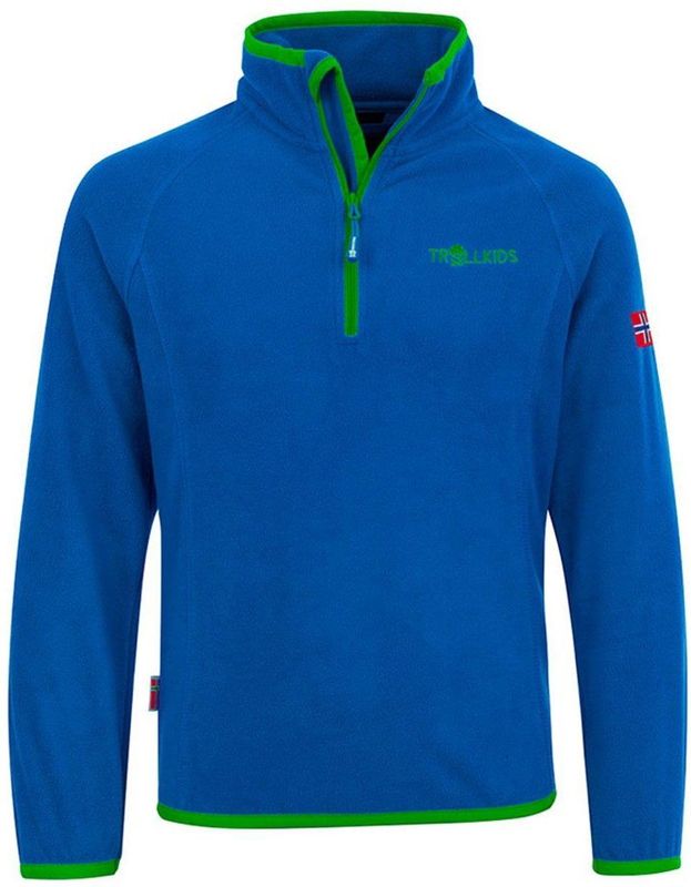 Trollkids Kids Nordland Half Zip Fleecetrui (Kinderen |blauw)