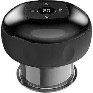 12-speed opladen elektrische cupping massage-apparaat (zwart)-Zwart