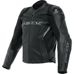 Dainese Racing 4 Leather Jacket Black Black 56 - Maat - Jas