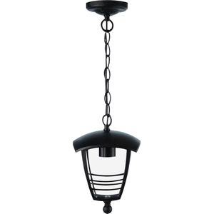 LED Tuinverlichting - Hanglamp - Narmy 2 - Plafond - Mat Zwart - E27 Fitting - Rond - Aluminium