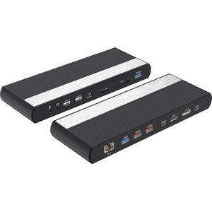 IZHOI USB C - Docking station - 16-in-1 dual-monitor - 4K / 8K display