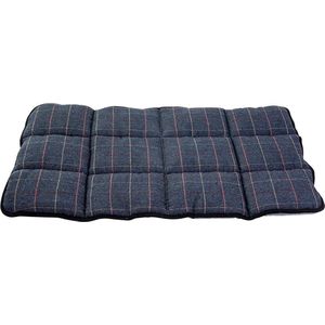 Jack and Vanilla benchkussen - dierenmat - TARTAN - Bench Mat - Blauw - L - 85x55cm