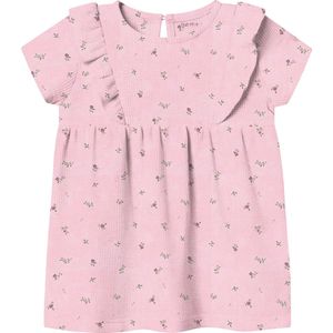 Jurk - Print - Jersey - Korte Mouwen - Ruches