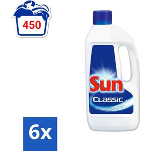 Sun Classic - Vaatwasmiddel Gel - 75 Wasbeurten - Voordeelverpakking - 6 stuks